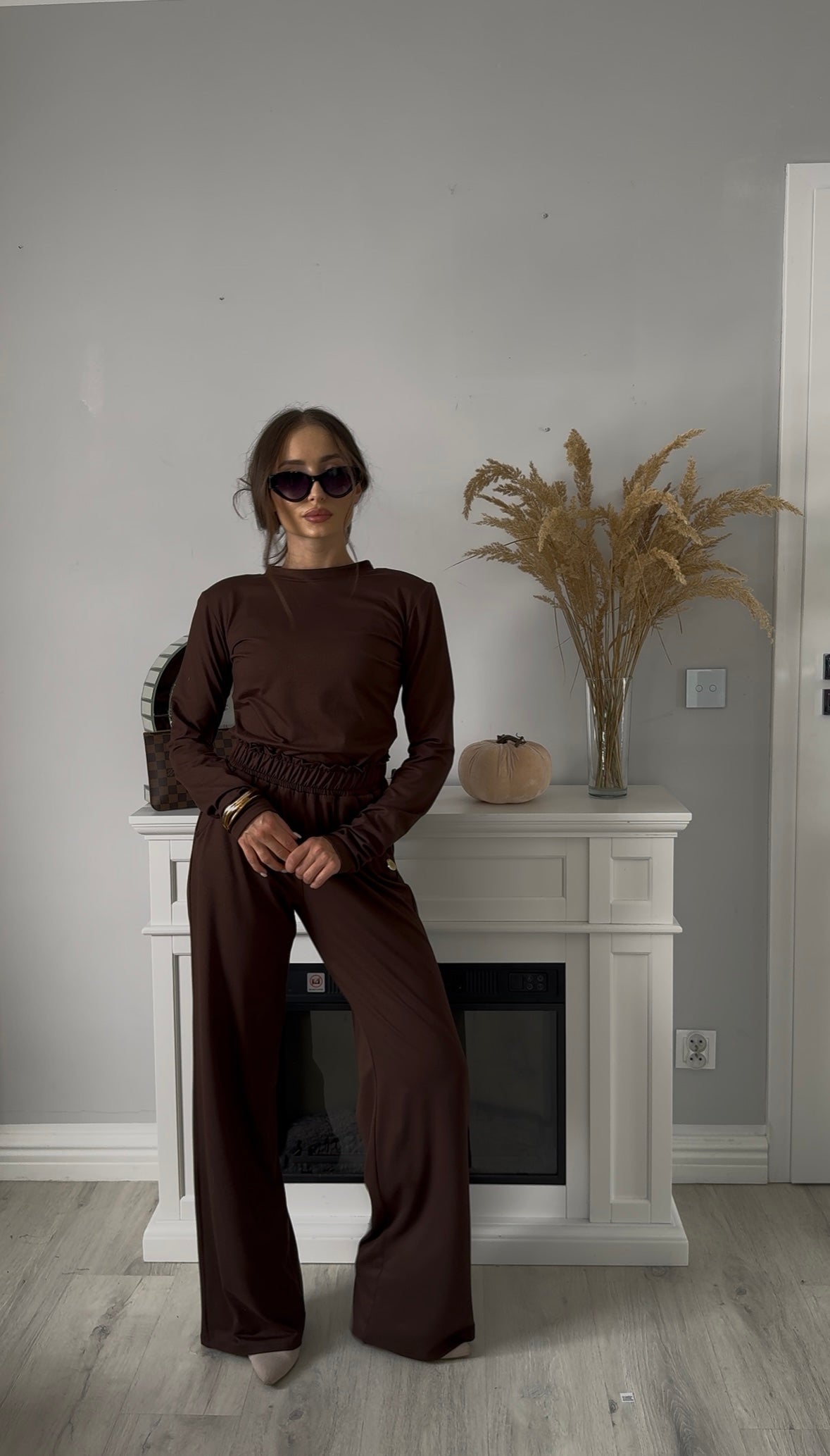 Spodnie Dresowe Brown Comfort