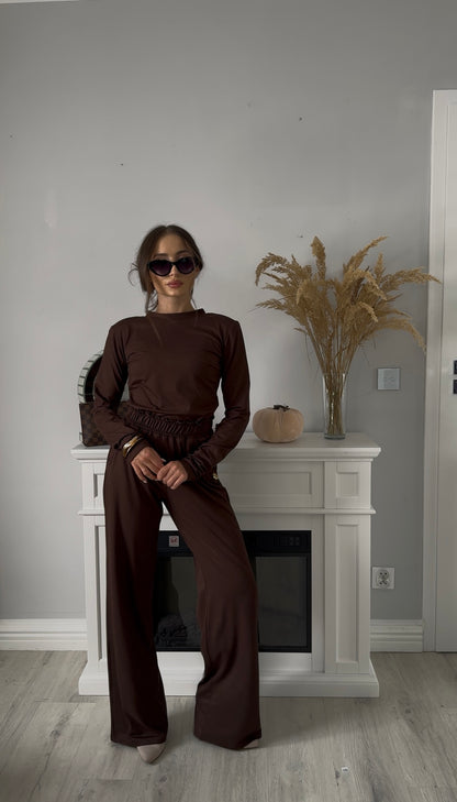 Spodnie Dresowe Brown Comfort