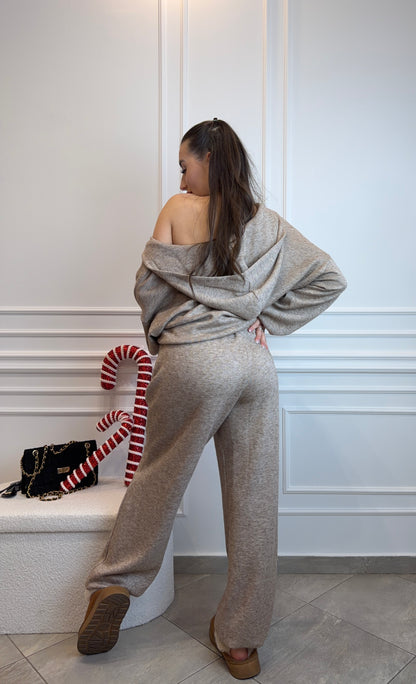 kombinezon z suwakiem w kolorze mocca