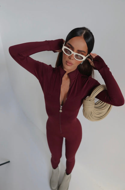 Kombinezon Lamanuel burgundowy
