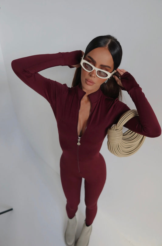 Kombinezon Lamanuel burgundowy
