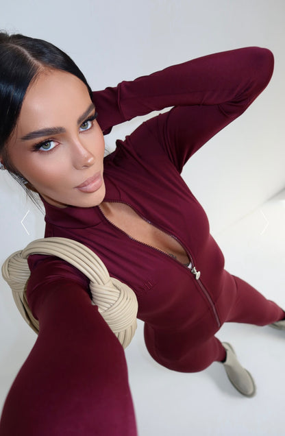 Kombinezon Lamanuel burgundowy