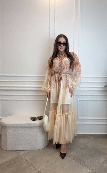 Sukienka maxi „Rosé Garden”