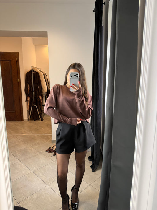 sweterek z długim rękawem – Jasny brąz