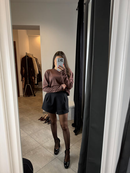 sweterek z długim rękawem – Jasny brąz